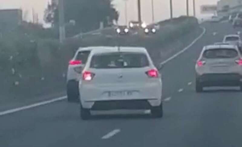 Vehículo que está siendo investigado/TA.